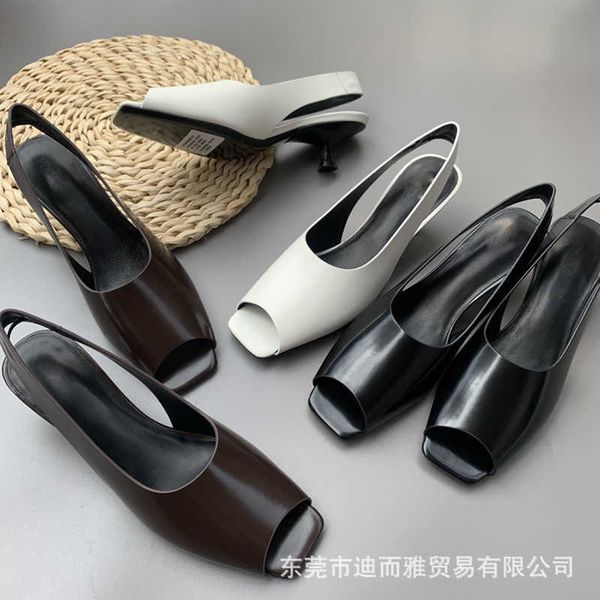 the row the row new fish mouth shoes women's back bag thin heel leather sandals women's small majority french elegant single shoes, Black
the row the row new fish mouth shoes women's back bag thin heel leather sandals women's small majority french elegant single shoes, Black