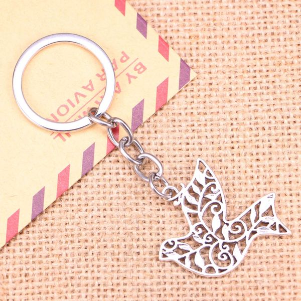 key rings 20pcs new fashion keychain 36x32mm hollow peace dove pendants diy men jewelry car key chain ring holder souvenir for gift aa230329, Slivery;golden
key rings 20pcs new fashion keychain 36x32mm hollow peace dove pendants diy men jewelry car key chain ring holder souvenir for gift aa230329, Slivery;golden