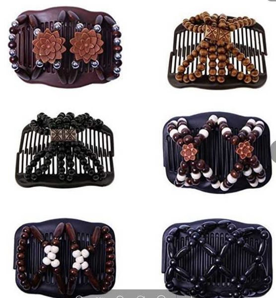 magic hairpin new wooden bead hair comb imitation wood double-row inserted changeable magic curler, Golden;silver
magic hairpin new wooden bead hair comb imitation wood double-row inserted changeable magic curler, Golden;silver