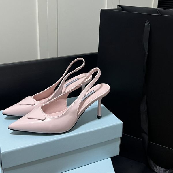 fashion classic summer designer triangle logo womens high heels dress shoes high heels casual sandals black white pink leather workplace par
fashion classic summer designer triangle logo womens high heels dress shoes high heels casual sandals black white pink leather workplace par