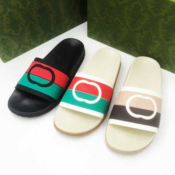 designers sandals men striped rubber slides interlocking platform shoes flat beach slippers 35-46 with no440, Black
designers sandals men striped rubber slides interlocking platform shoes flat beach slippers 35-46 with no440, Black