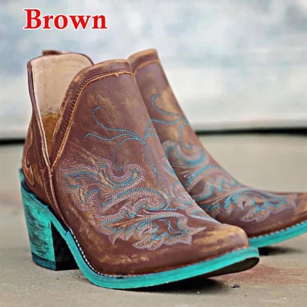 boots autumn winter casual western cowboy ankle women leather cowgirl boot short cossacks botas high heels shoes mujer 230330, Black
boots autumn winter casual western cowboy ankle women leather cowgirl boot short cossacks botas high heels shoes mujer 230330, Black