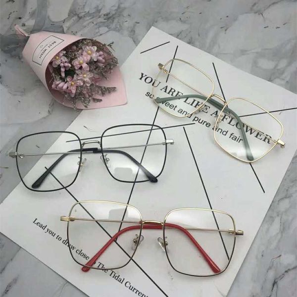 designer glasses new same type glasses large frame myopic fashionable men's and women's fashion square flat lens, White;black
designer glasses new same type glasses large frame myopic fashionable men's and women's fashion square flat lens, White;black