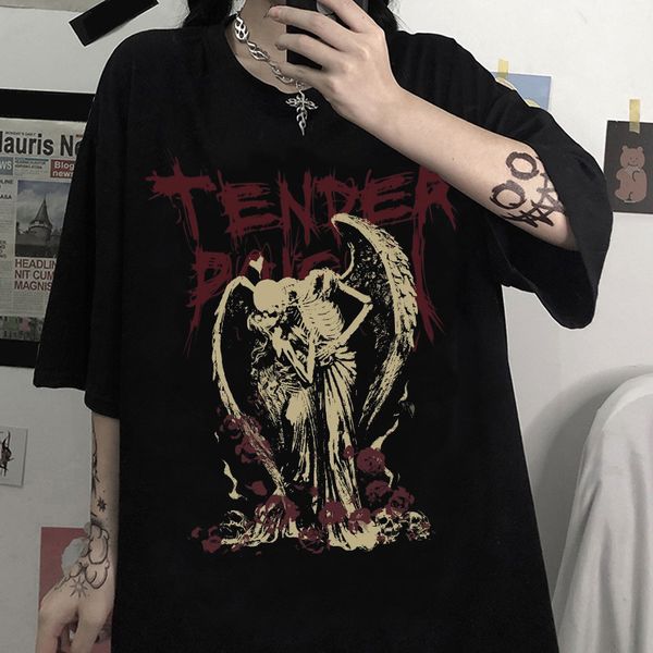 mens tshirts gothic hip hop streetwear devil angel dark vintage print t shirt women summer punk oversized tshirt harajuku tee shirts 230330, White;black
mens tshirts gothic hip hop streetwear devil angel dark vintage print t shirt women summer punk oversized tshirt harajuku tee shirts 230330, White;black