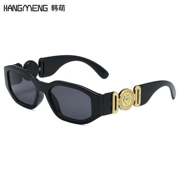 new small frame women's polygon trend personalized head fashion men's and women's sunglasses, White;black
new small frame women's polygon trend personalized head fashion men's and women's sunglasses, White;black