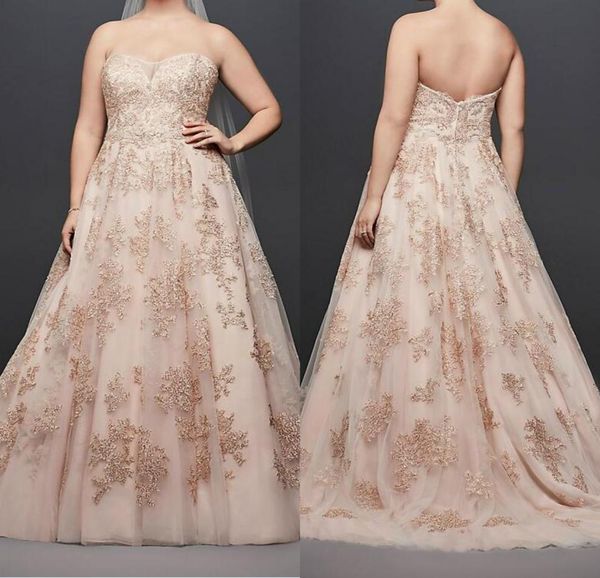 oleg cassini metallic lace plus size wedding dresses sweetheart lace appliqued beads 2019 princess garden wedding dress bridal gow8972644, White
oleg cassini metallic lace plus size wedding dresses sweetheart lace appliqued beads 2019 princess garden wedding dress bridal gow8972644, White