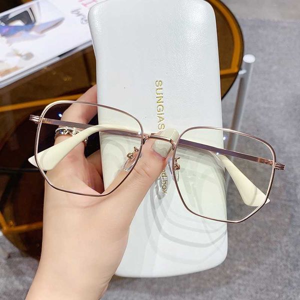 designer glasses new polygonal blue light proof glasses fashion net red pigment frosted frame myopia, White;black
designer glasses new polygonal blue light proof glasses fashion net red pigment frosted frame myopia, White;black