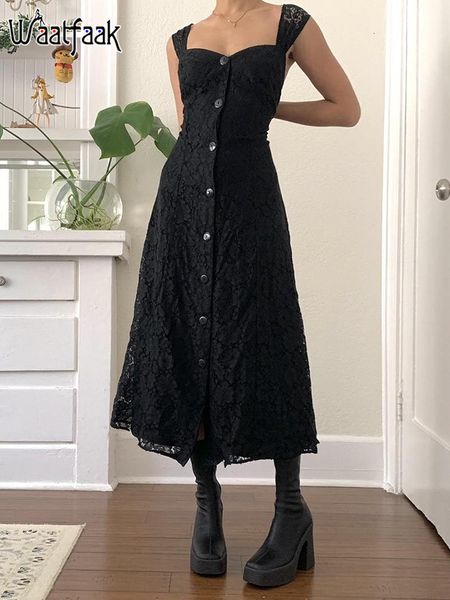 casual dresses waatfaak lace goth black summer tank button a line vintage sleeveless long women elegant korean dark academia 230330, Black;gray
casual dresses waatfaak lace goth black summer tank button a line vintage sleeveless long women elegant korean dark academia 230330, Black;gray