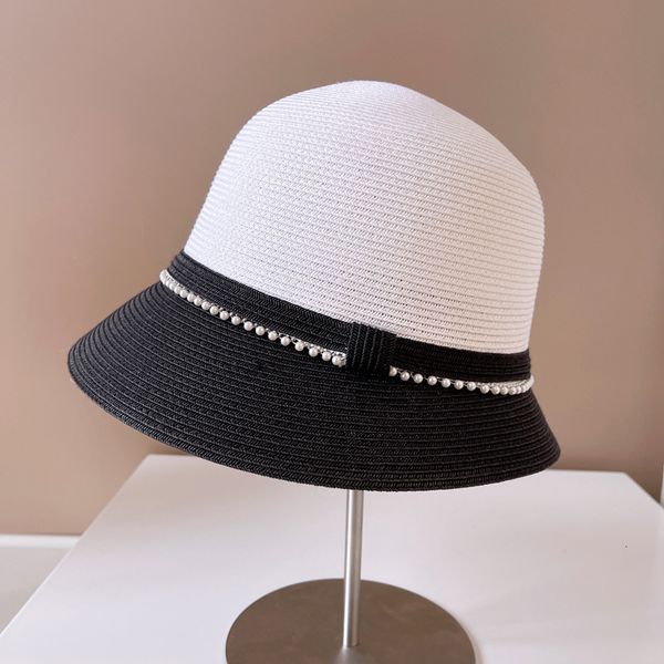 wide brim hats bucket japan cap female women's summer braided straw fishing elegant beach twocolor stitching 230330, Blue;gray
wide brim hats bucket japan cap female women's summer braided straw fishing elegant beach twocolor stitching 230330, Blue;gray