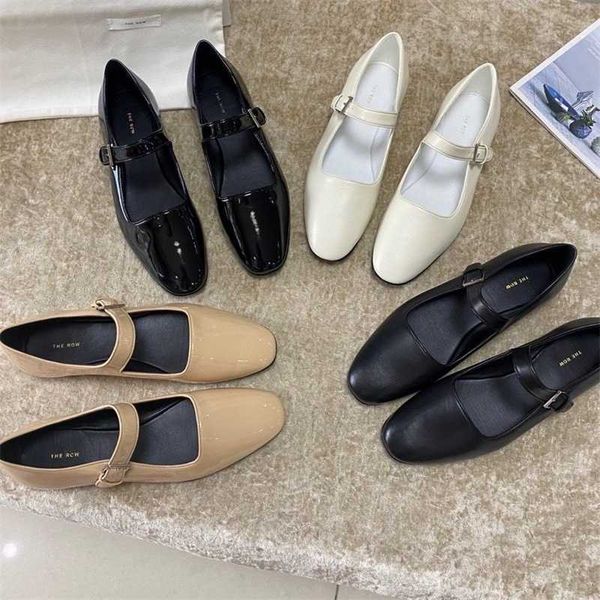 the row 2023 new spring the * row small french women's shoes shallow mouth flat sole single shoes women's round toe mary jane shoe, Black
the row 2023 new spring the * row small french women's shoes shallow mouth flat sole single shoes women's round toe mary jane shoe, Black