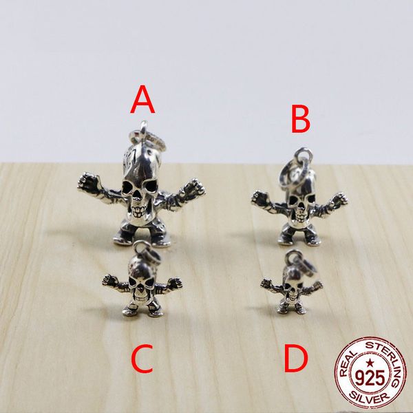 b115 s925 sterling silver pendant personalized punk style retro hip hop simple pendant human skeleton head letter shape gift for lover
b115 s925 sterling silver pendant personalized punk style retro hip hop simple pendant human skeleton head letter shape gift for lover