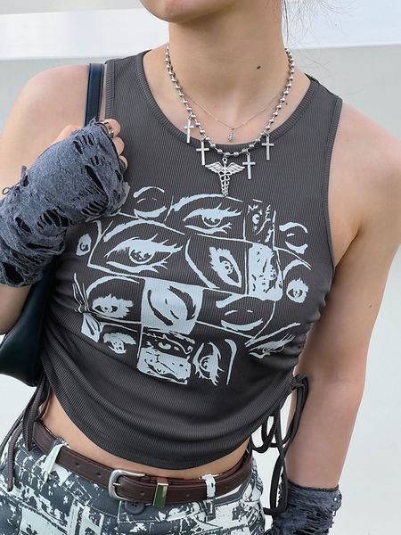 womens tanks camis retro eyes print fairy grunge graphic y2k crop short sleevle vest tees harajuku streetwear suspenders women clothes 2303, White
womens tanks camis retro eyes print fairy grunge graphic y2k crop short sleevle vest tees harajuku streetwear suspenders women clothes 2303, White