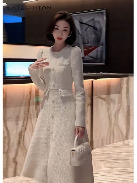 casual dresses early spring weathern style slimming long sleeve dress fashion wait-controlled social temperature dress 230330, Black;gray
casual dresses early spring weathern style slimming long sleeve dress fashion wait-controlled social temperature dress 230330, Black;gray