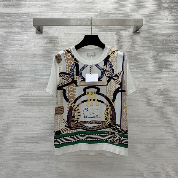 2023 spring summer milan runway knits & tees o neck women sweater high end jacquard designer 0330-2, White
2023 spring summer milan runway knits & tees o neck women sweater high end jacquard designer 0330-2, White