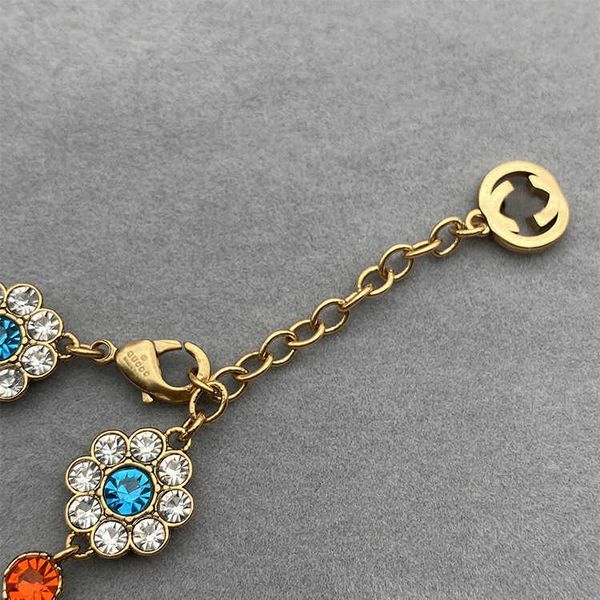 2023 designer new gujia / new double g color diamond flower bracelet trend fashion, Black
2023 designer new gujia / new double g color diamond flower bracelet trend fashion, Black