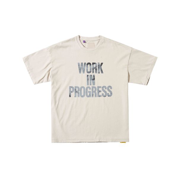 23ss summer work in progress tee vintage ripped t shirt high street short sleeve men fashion tshirts, Black;brown
23ss summer work in progress tee vintage ripped t shirt high street short sleeve men fashion tshirts, Black;brown