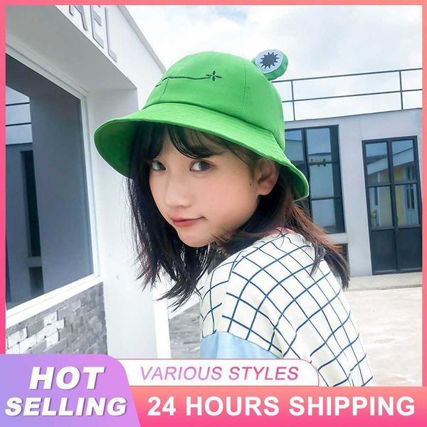 hbp hat wide brim hats cotton female parent-child cute frog fisherman hat bucket hat korean wild sun hat outdoor small fresh foldable basin, Blue;gray
hbp hat wide brim hats cotton female parent-child cute frog fisherman hat bucket hat korean wild sun hat outdoor small fresh foldable basin, Blue;gray