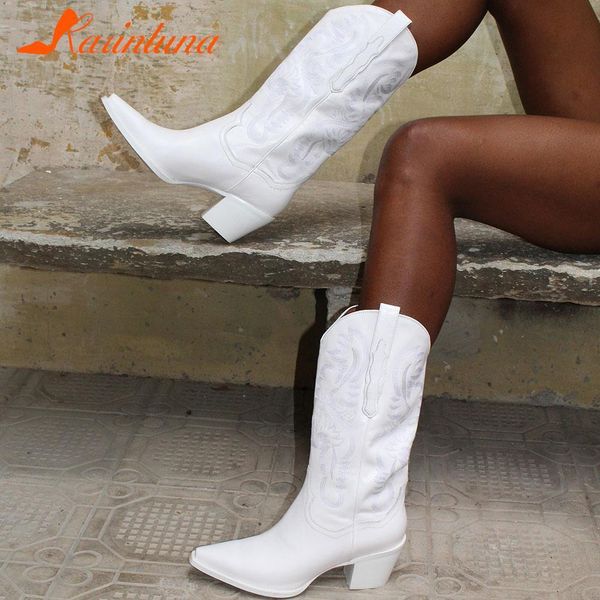 boots cowboy white western brand punk cool cowgirl for women mid-calf embroidery chunky heeled 230330, Black
boots cowboy white western brand punk cool cowgirl for women mid-calf embroidery chunky heeled 230330, Black