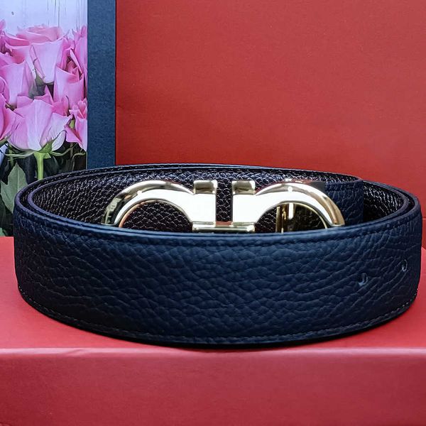 double-sided reversible smooth buckle belt fashion men women leather belts luxury designer jeans casual belt width 3.3cm size 95-125cm, Black;brown
double-sided reversible smooth buckle belt fashion men women leather belts luxury designer jeans casual belt width 3.3cm size 95-125cm, Black;brown