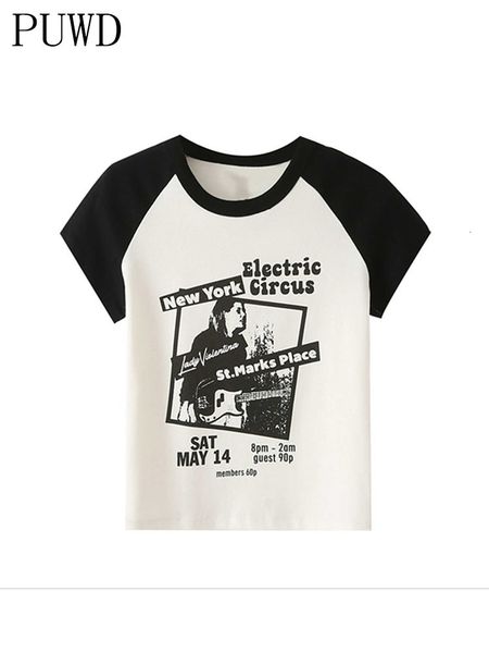 women s t shirt puwd vintage women chic film print t shirts summer fashion ladies o neck short sleeve sweet loose girls casual tees 230330, White
women s t shirt puwd vintage women chic film print t shirts summer fashion ladies o neck short sleeve sweet loose girls casual tees 230330, White