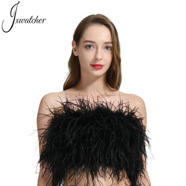 fur jxwatcher women ostrich feather bra 2022 spring summer fashion sleeveless crop lady strtch underwear party fur vest, Black
fur jxwatcher women ostrich feather bra 2022 spring summer fashion sleeveless crop lady strtch underwear party fur vest, Black