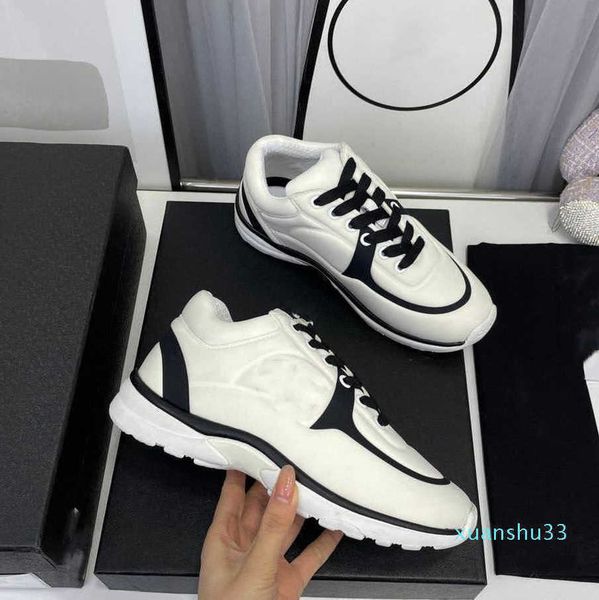 shoes designer running channel sneakers women luxury lace-up sports trainers classic woman, Black
shoes designer running channel sneakers women luxury lace-up sports trainers classic woman, Black