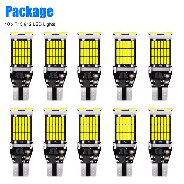 10pcs car reversing brake lights t15 headlight buffing w16w decoding highlights led reverse back up lamp bulbs 6000k bright white auto backu
10pcs car reversing brake lights t15 headlight buffing w16w decoding highlights led reverse back up lamp bulbs 6000k bright white auto backu