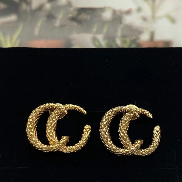 retro style classic letter stud earrings designer letter pattern earring for women jewelry accessory gifts, Golden;silver
retro style classic letter stud earrings designer letter pattern earring for women jewelry accessory gifts, Golden;silver