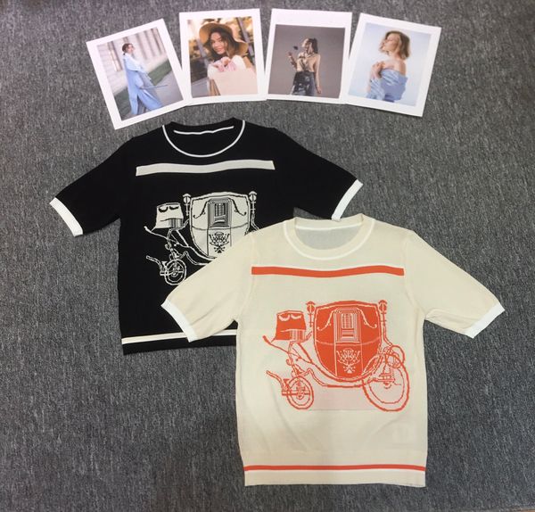 womens fashion t shirt casual knit graphic tee shirts woman summer breathable knitted short sleeve stylish pattern tees 23ss, White
womens fashion t shirt casual knit graphic tee shirts woman summer breathable knitted short sleeve stylish pattern tees 23ss, White