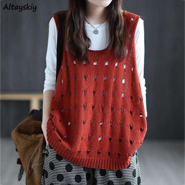women's vests women's o-neck hollow pocket vintage sleeveless jumper elegant s-3xl women's tank knitted comfortable trend 230, Black;white
women's vests women's o-neck hollow pocket vintage sleeveless jumper elegant s-3xl women's tank knitted comfortable trend 230, Black;white