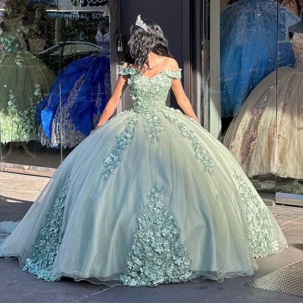2023 mint luxury quinceanera dresses ball gown off shoulder lace appliques 3d floral flowers plus size bow sweet 16 corset back formal party, Blue;red
2023 mint luxury quinceanera dresses ball gown off shoulder lace appliques 3d floral flowers plus size bow sweet 16 corset back formal party, Blue;red
