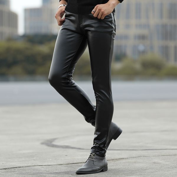 men's jeans hoo 2023 autumn of cultivate one's morality play high fashionable young tight leather pants and feet locomotive pu 230, Blue
men's jeans hoo 2023 autumn of cultivate one's morality play high fashionable young tight leather pants and feet locomotive pu 230, Blue