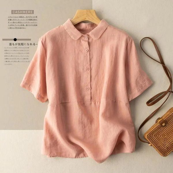 polos fashion woman bluzki 2022 100% cotton linen koszulka z krotkim rekawkiem jednolity wiosenny letni damski tunika casual polo sh, White
polos fashion woman bluzki 2022 100% cotton linen koszulka z krotkim rekawkiem jednolity wiosenny letni damski tunika casual polo sh, White