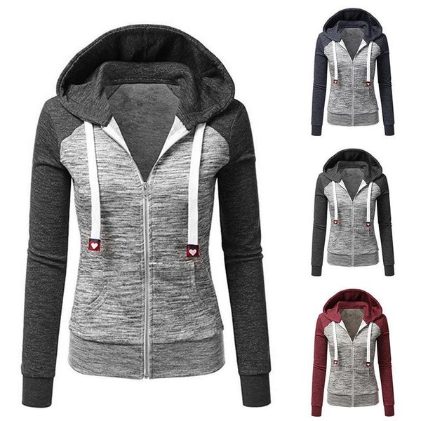 women's hoodies sweatshirts women's patch work hoodie casual slim zipper coat outdoor autumn winter sports jacket fashion long sle, Black
women's hoodies sweatshirts women's patch work hoodie casual slim zipper coat outdoor autumn winter sports jacket fashion long sle, Black