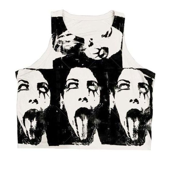 womens tanks camis y2k clothes vintage sleeveless tank summer print personality bright color aesthetic harajuku streetwear slim 230330, White
womens tanks camis y2k clothes vintage sleeveless tank summer print personality bright color aesthetic harajuku streetwear slim 230330, White