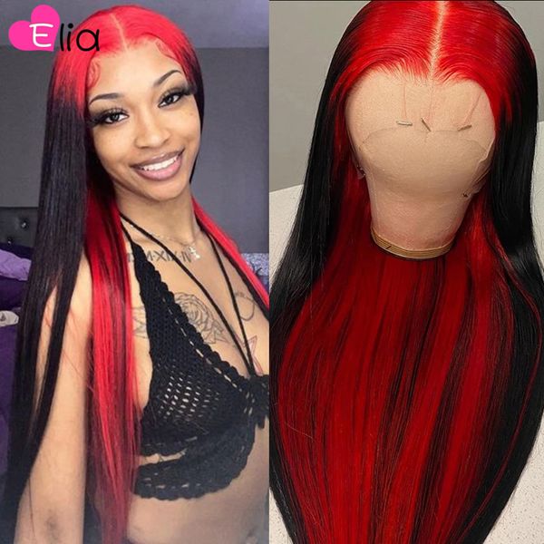 200density full 36inches ombre red colored brazilian lace front wigs straight red highlight lace frontal wigs synthetic for women preplucked, Black
200density full 36inches ombre red colored brazilian lace front wigs straight red highlight lace frontal wigs synthetic for women preplucked, Black