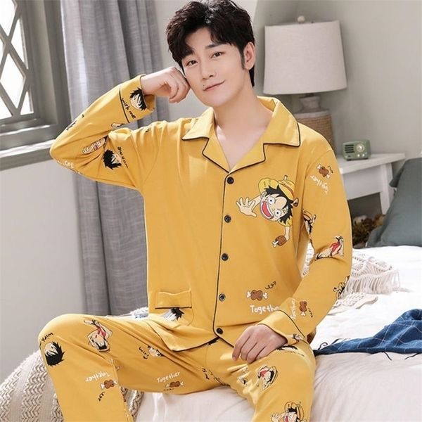 men's sleepwear men's pajamas set long sleeve casual clothing animation pajamas young boys cartoon pajamas casual pajamas v-neck p, Black;brown
men's sleepwear men's pajamas set long sleeve casual clothing animation pajamas young boys cartoon pajamas casual pajamas v-neck p, Black;brown
