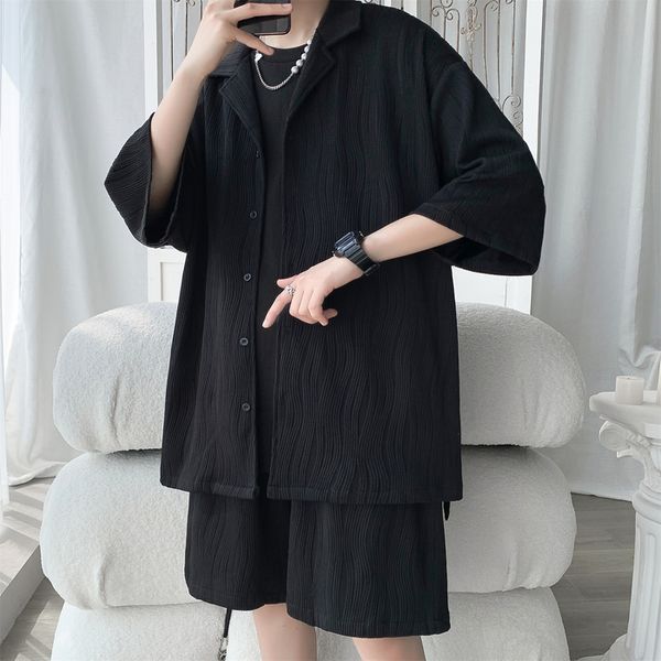men's tracksuits plus size 5xlm conjuntos de hombre spring summer short sleeve loose casual shirts shorts sets for men sale 230330, Gray
men's tracksuits plus size 5xlm conjuntos de hombre spring summer short sleeve loose casual shirts shorts sets for men sale 230330, Gray