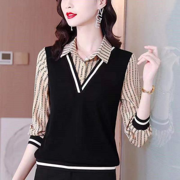 women's polos fake twopiece bottoming polo shirt's spring autumn fashion allmatch longsleeved blouse 230330, White
women's polos fake twopiece bottoming polo shirt's spring autumn fashion allmatch longsleeved blouse 230330, White
