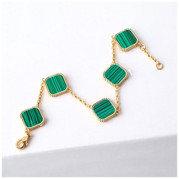double side clover charm bracelet 18k gold plating fashion classic woman quatrefoil bracelet four leaf clover charm jewelry bracelets elegan, Golden;silver
double side clover charm bracelet 18k gold plating fashion classic woman quatrefoil bracelet four leaf clover charm jewelry bracelets elegan, Golden;silver