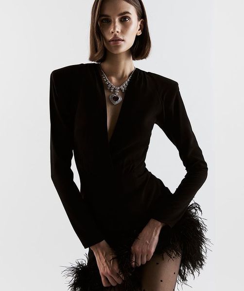 casual dresses deive teger long sleeve bandage set women's club party casual feather v-neck 230330, Black;gray
casual dresses deive teger long sleeve bandage set women's club party casual feather v-neck 230330, Black;gray