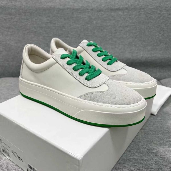 the row the * row women's genuine leather lace up sports casual color matching small white shoes thick sole matsuke shoes mg19, Black
the row the * row women's genuine leather lace up sports casual color matching small white shoes thick sole matsuke shoes mg19, Black