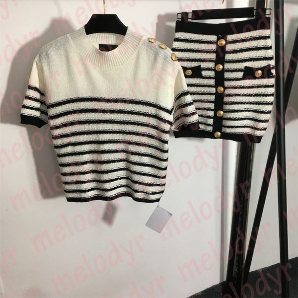 designer knitted skirt set womens summer short dress round neck short sleeve stripe tight skirts, Black
designer knitted skirt set womens summer short dress round neck short sleeve stripe tight skirts, Black