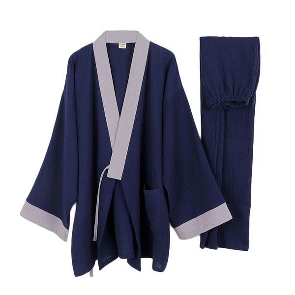 men's sleepwear plus japanese kimono pajamas men's long sleeve men's trousers cotton casual home service two piece comfortabl, Black;brown
men's sleepwear plus japanese kimono pajamas men's long sleeve men's trousers cotton casual home service two piece comfortabl, Black;brown