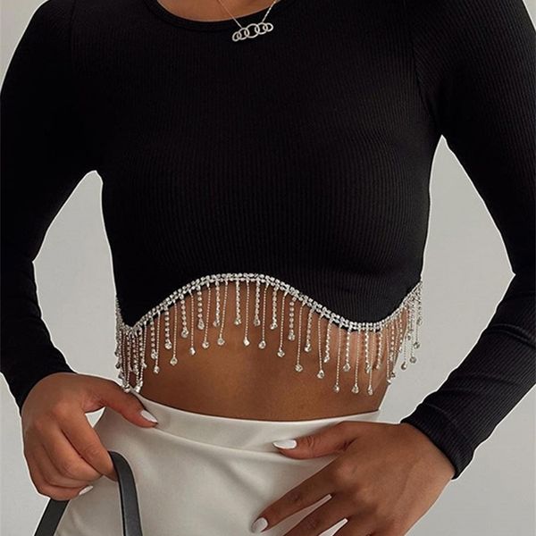 women's t-shirt women tassel cropped autumn slim solid crewneck female t-shirts chic elegant long sleeve lady t-shirt 230330, White
women's t-shirt women tassel cropped autumn slim solid crewneck female t-shirts chic elegant long sleeve lady t-shirt 230330, White