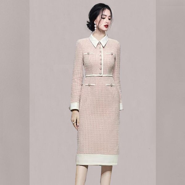 casual dresses fashion pearl button pink plain tweed dress women's korean temperature elegant slim fashion tight tank 230330, Black;gray
casual dresses fashion pearl button pink plain tweed dress women's korean temperature elegant slim fashion tight tank 230330, Black;gray