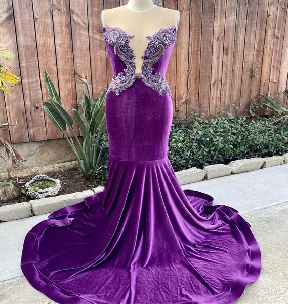 2023 arabic aso ebi purple mermaid prom dress beaded crystals evening formal party second reception birthday engagement gowns dresses robe d, Black
2023 arabic aso ebi purple mermaid prom dress beaded crystals evening formal party second reception birthday engagement gowns dresses robe d, Black