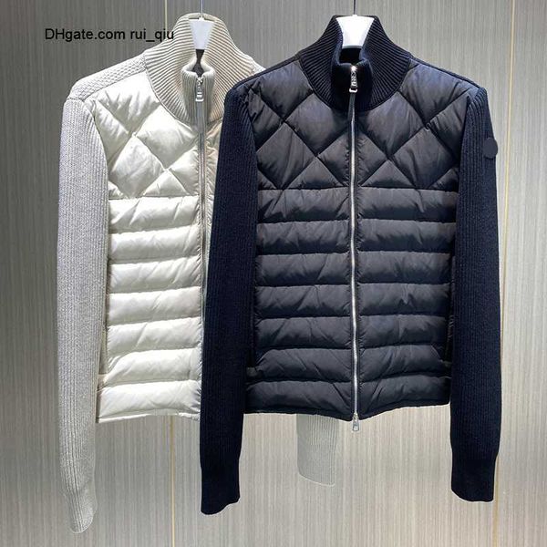 knitted mens panels puffer down winter jacket designer black lightweight men's jacket spring autumn outerwear coats
knitted mens panels puffer down winter jacket designer black lightweight men's jacket spring autumn outerwear coats