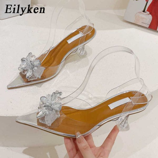 dress shoes summer women pumps sandals fashion pvc flower transparent rhinestone slingbacks party prom thin high heels shoes 221130, Black 
dress shoes summer women pumps sandals fashion pvc flower transparent rhinestone slingbacks party prom thin high heels shoes 221130, Black