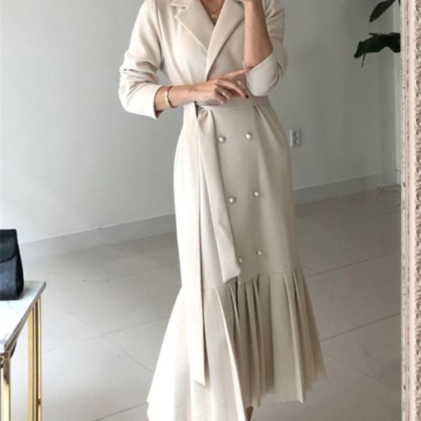 casual dresses spring and summer women's solid set double chest long sleeve tank elegant office women's jacket 230330, Black;gray
casual dresses spring and summer women's solid set double chest long sleeve tank elegant office women's jacket 230330, Black;gray